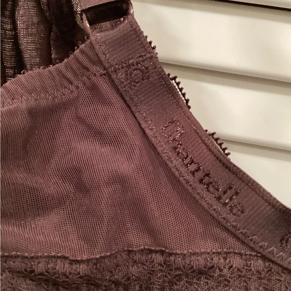 Chantelle Chic & Sexy Plunge Lace Bra - Rich Brown Rare color